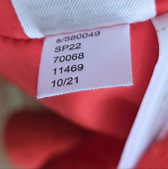 Loft Tweed Double Breasted Coral Red Blazer Size 12 - Picture 8 of 8